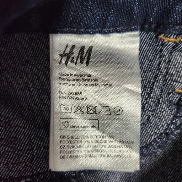 4 for $40 NWOT H&M Skinny Ankle Jeans Size 28 - Picture 2 of 4